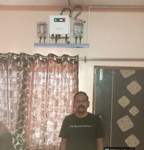 3 kW solar installation — Ravi Saxena