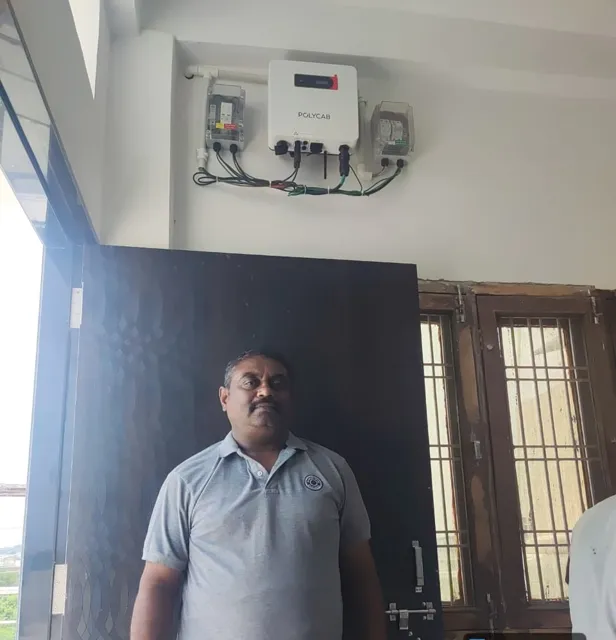 Shri Jitesh Throat with the 3 kW system